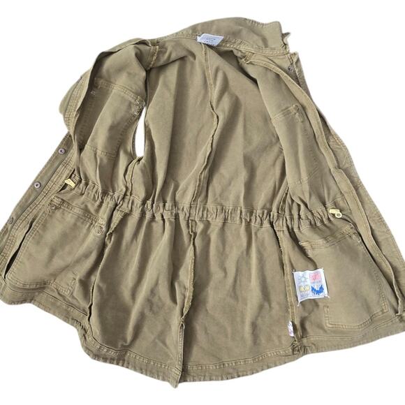 Offline by Aerie Military Vest Jacket Women's Size: XS Green Cargo Snaps - Picture 6 of 7